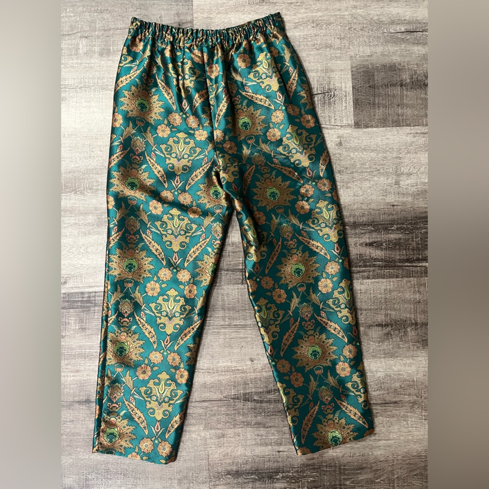 MAEVE BY ANTHROPOLOGIE Melyssa Brocade Jacquard Trousers - Picture 4 of 7